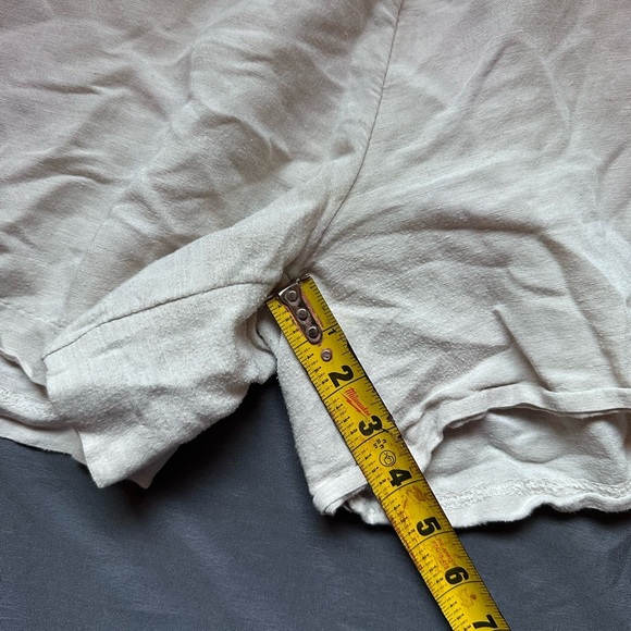 H&M Cream High Waist Shorts Linen Size Medium - Picture 2 of 8